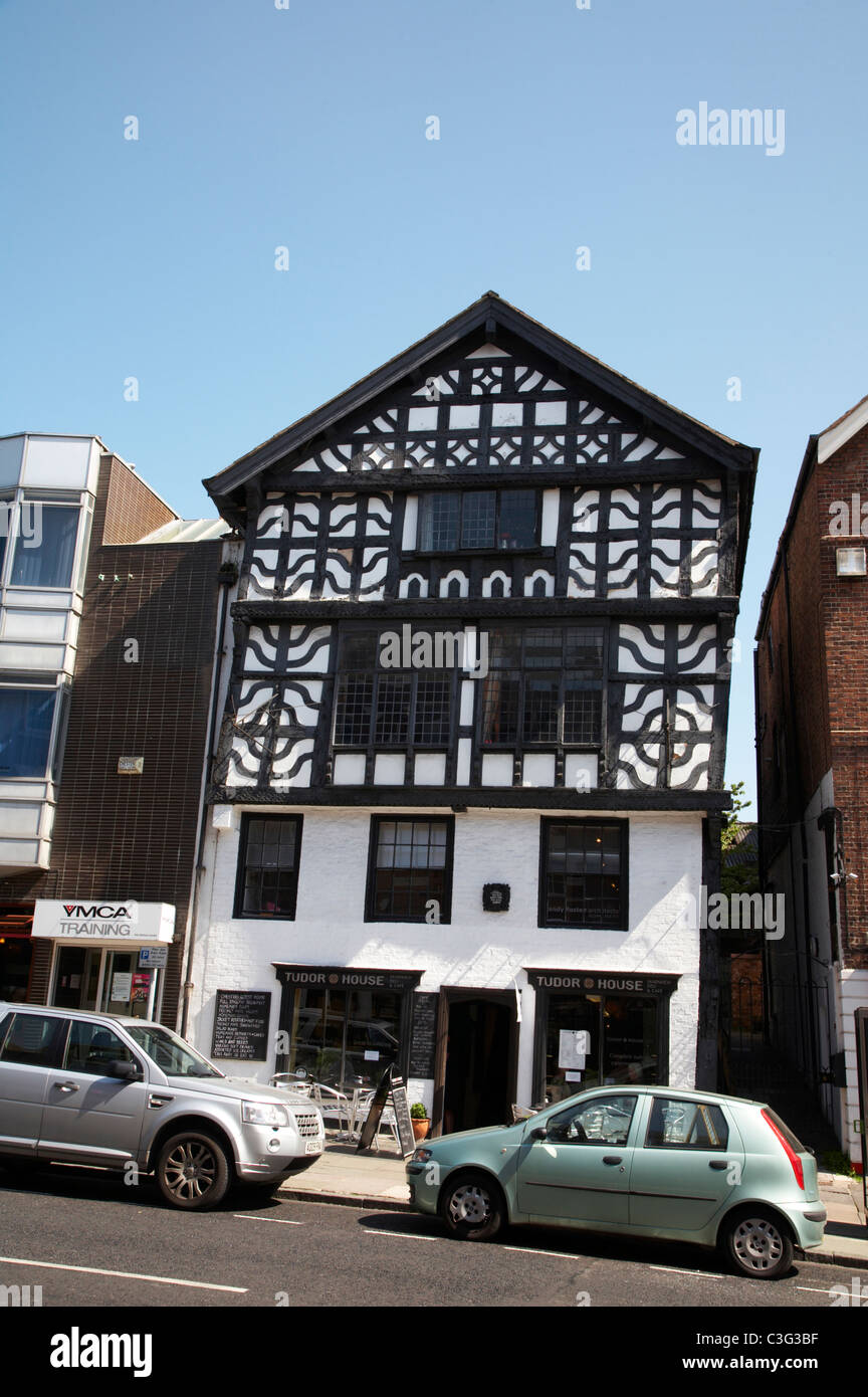 Tudor House is Chester`s oldest house, Chester Cheshire UK Stock Photo